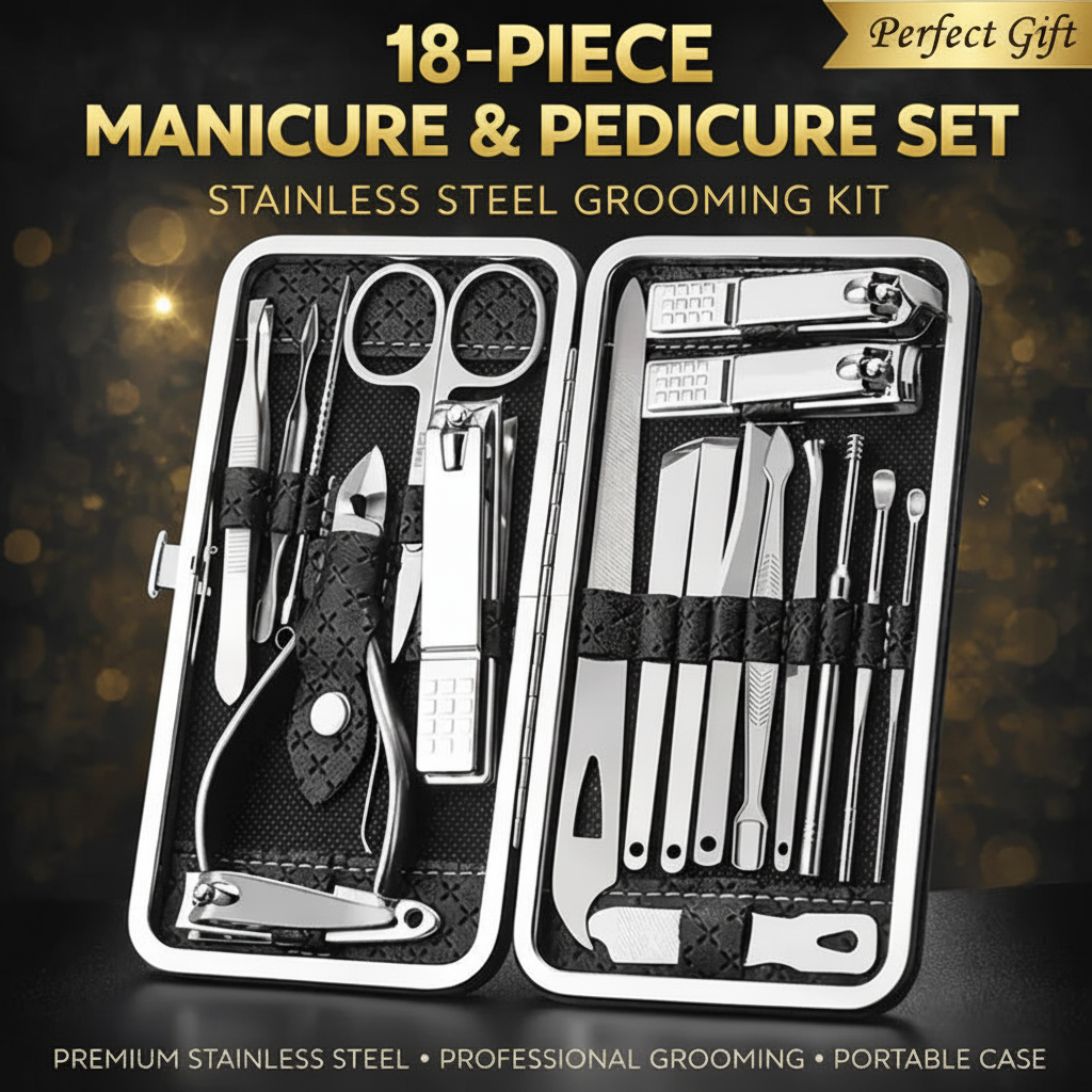 Professional Manicure And Pedicure Set