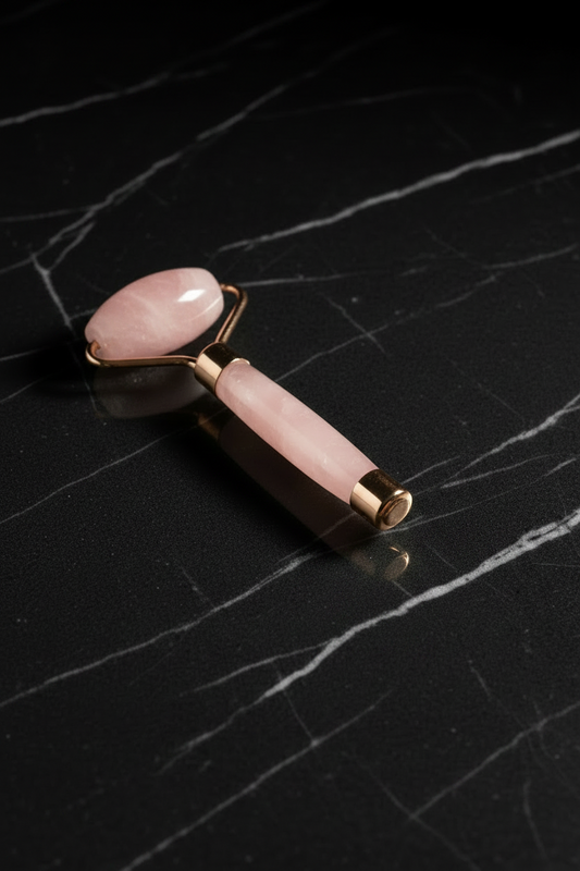 Natural Rose Quartz Mini Facial Massage Roller